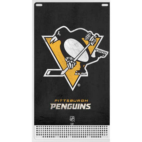 NHL Pittsburgh Penguins Distressed Xbox Series S Console Skin