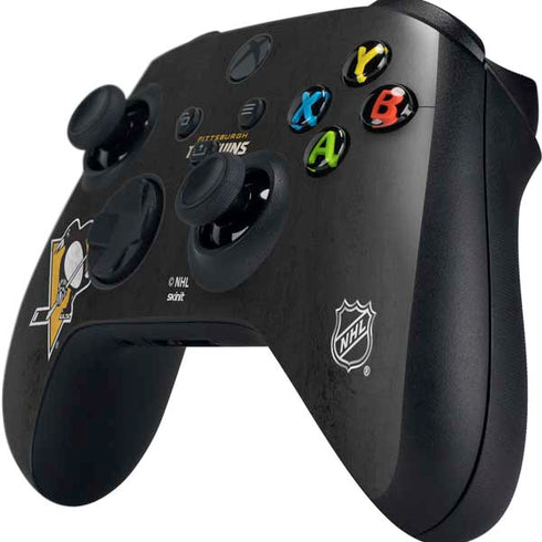 NHL Pittsburgh Penguins Distressed Xbox Series X Controller Skin
