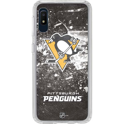 NHL Pittsburgh Penguins Frozen Galaxy A10e Clear Case