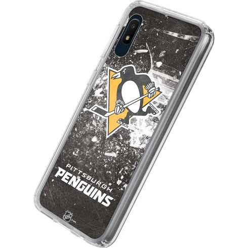 NHL Pittsburgh Penguins Frozen Galaxy A10e Clear Case