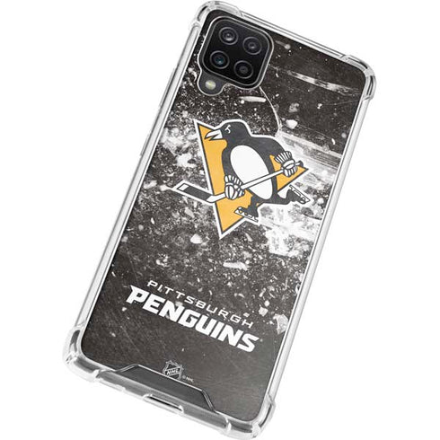 NHL Pittsburgh Penguins Frozen Galaxy A12 Clear Case