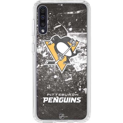 NHL Pittsburgh Penguins Frozen Galaxy A50 Clear Case