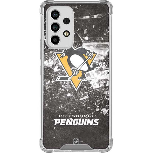 NHL Pittsburgh Penguins Frozen Galaxy A53 5G Clear Case