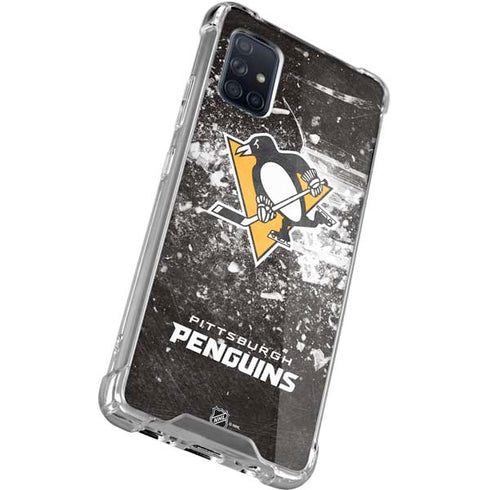NHL Pittsburgh Penguins Frozen Galaxy A71 5G Clear Case