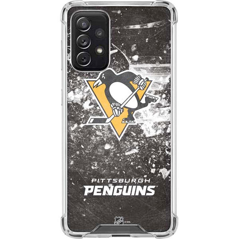 NHL Pittsburgh Penguins Frozen Galaxy A72 5G Clear Case