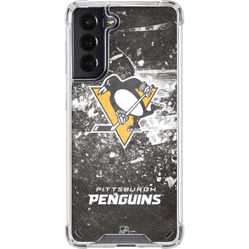 NHL Pittsburgh Penguins Frozen Galaxy S21 5G Clear Case