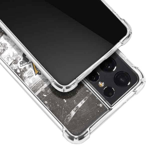 NHL Pittsburgh Penguins Frozen Galaxy S21 Ultra 5G Clear Case