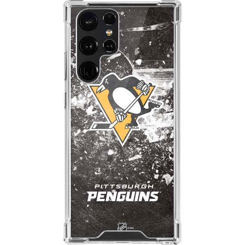 NHL Pittsburgh Penguins Frozen Galaxy S22 Ultra Clear Case
