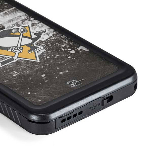 NHL Pittsburgh Penguins Frozen Galaxy S23 Plus Waterproof Case