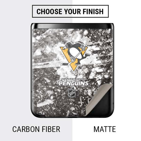 NHL Pittsburgh Penguins Frozen Galaxy Z Flip Skin