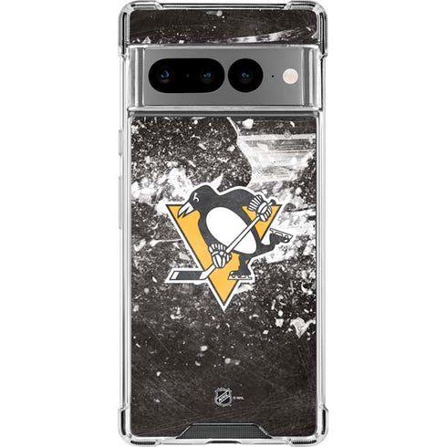 NHL Pittsburgh Penguins Frozen Google Pixel 7 Pro Clear Case