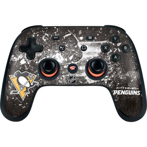 NHL Pittsburgh Penguins Frozen Google Stadia Controller Skin