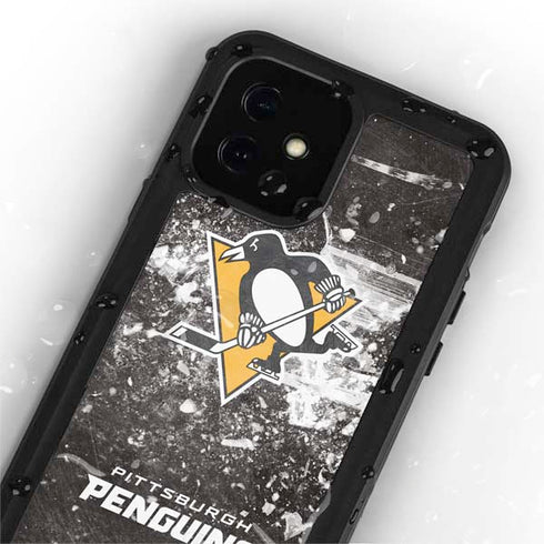 NHL Pittsburgh Penguins Frozen iPhone 12 Mini Waterproof Case