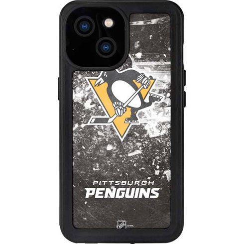 NHL Pittsburgh Penguins Frozen iPhone 13 Mini Waterproof Case