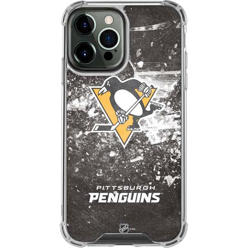 NHL Pittsburgh Penguins Frozen iPhone 13 Pro Max Clear Case