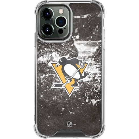 NHL Pittsburgh Penguins Frozen iPhone 14 Pro Max Clear Case