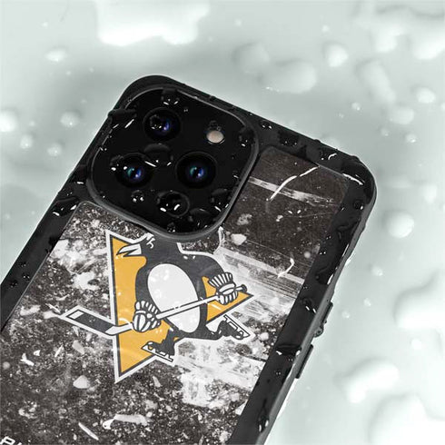 NHL Pittsburgh Penguins Frozen iPhone 14 Pro Max Waterproof Case