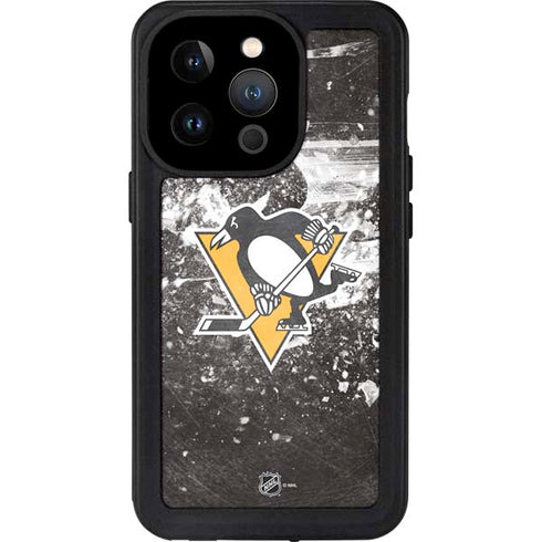 NHL Pittsburgh Penguins Frozen iPhone 14 Pro Waterproof Case