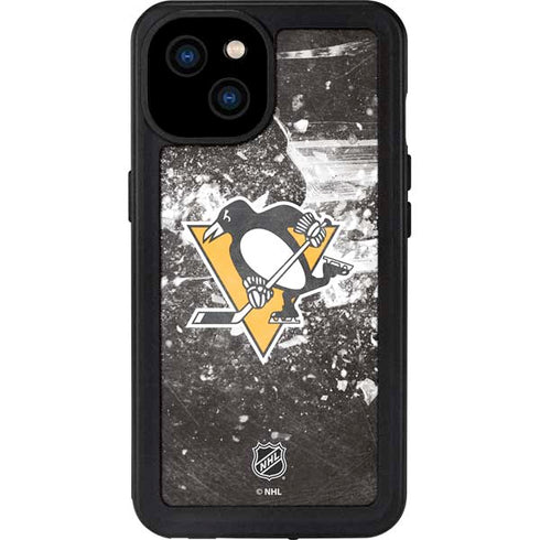 NHL Pittsburgh Penguins Frozen iPhone 15 Plus Waterproof Case