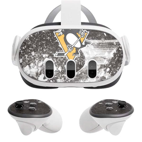 NHL Pittsburgh Penguins Frozen Meta Quest 3 Skin