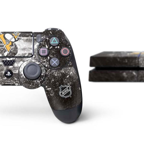 NHL Pittsburgh Penguins Frozen PS4 Console and Controller Bundle Skin