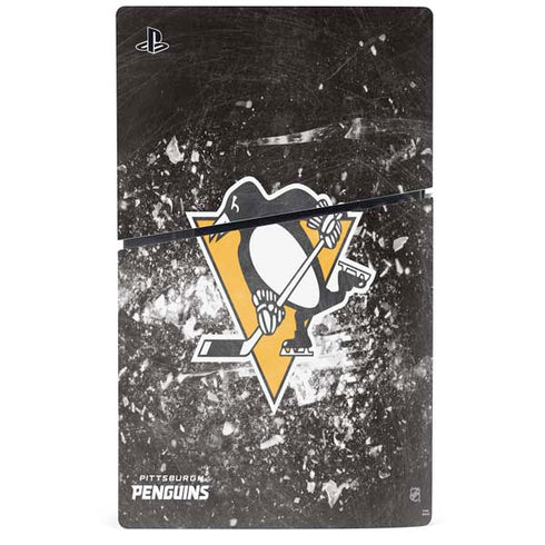 NHL Pittsburgh Penguins Frozen PS5 Slim Disk Console Skin