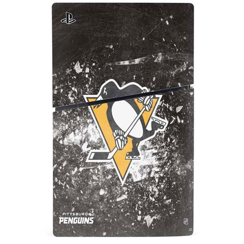 NHL Pittsburgh Penguins Frozen PS5 Slim Digital Edition Bundle Skin