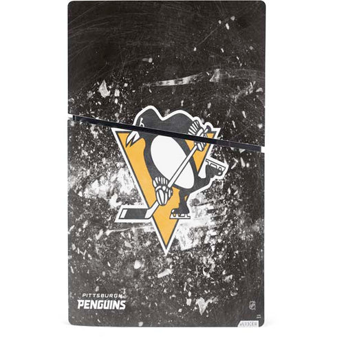 NHL Pittsburgh Penguins Frozen PS5 Slim Digital Edition Bundle Skin