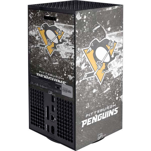 NHL Pittsburgh Penguins Frozen Xbox Series X Console Skin