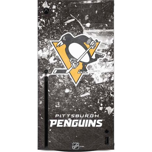 NHL Pittsburgh Penguins Frozen Xbox Series X Console Skin