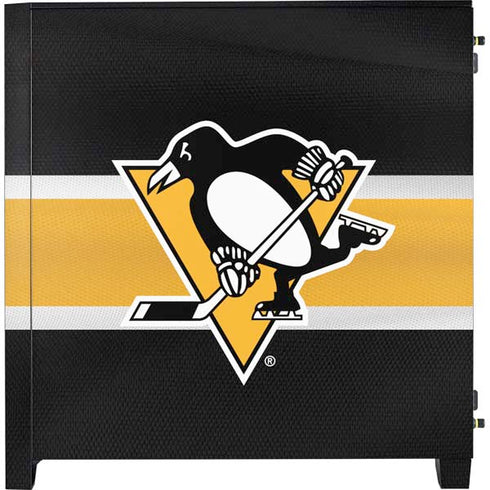 NHL Pittsburgh Penguins Jersey Corsair 4000D Tempered Glass Mid-Tower ATX Case Skin