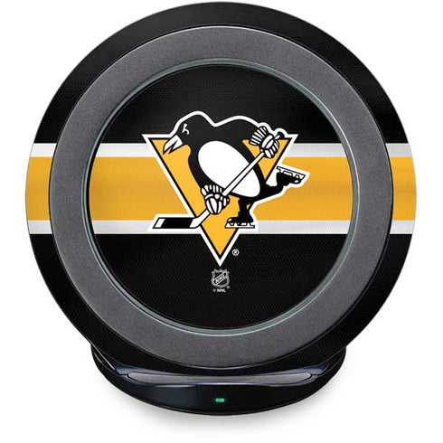 NHL Pittsburgh Penguins Jersey Fast Charge Wireless Charging Stand Skin