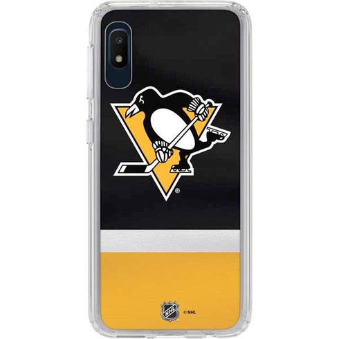 NHL Pittsburgh Penguins Jersey Galaxy A10e Clear Case