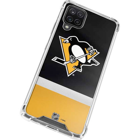 NHL Pittsburgh Penguins Jersey Galaxy A12 Clear Case
