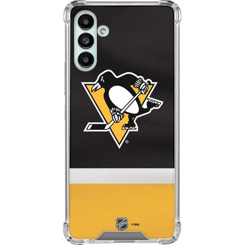 NHL Pittsburgh Penguins Jersey Galaxy A13 5G Clear Case