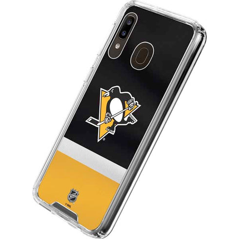 NHL Pittsburgh Penguins Jersey Galaxy A30 Clear Case