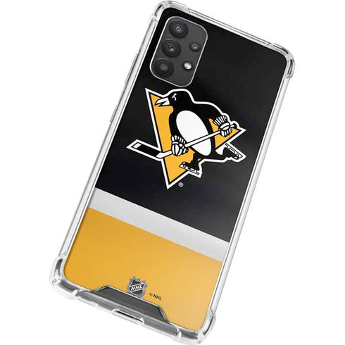 NHL Pittsburgh Penguins Jersey Galaxy A32 5G Clear Case
