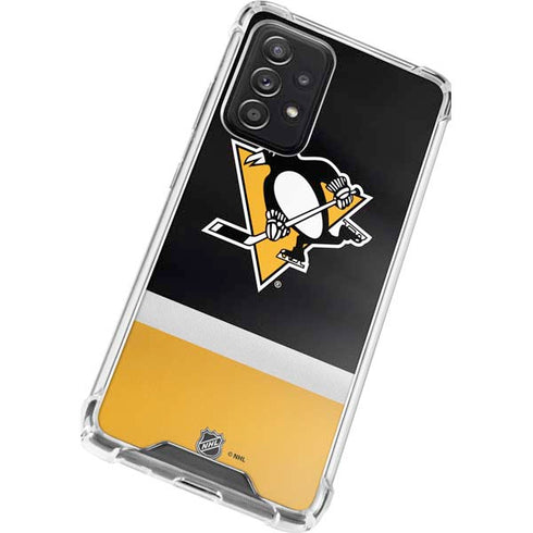 NHL Pittsburgh Penguins Jersey Galaxy A52 5G Clear Case