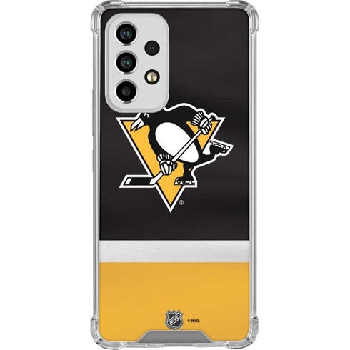 NHL Pittsburgh Penguins Jersey Galaxy A53 5G Clear Case