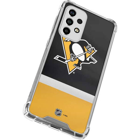 NHL Pittsburgh Penguins Jersey Galaxy A53 5G Clear Case