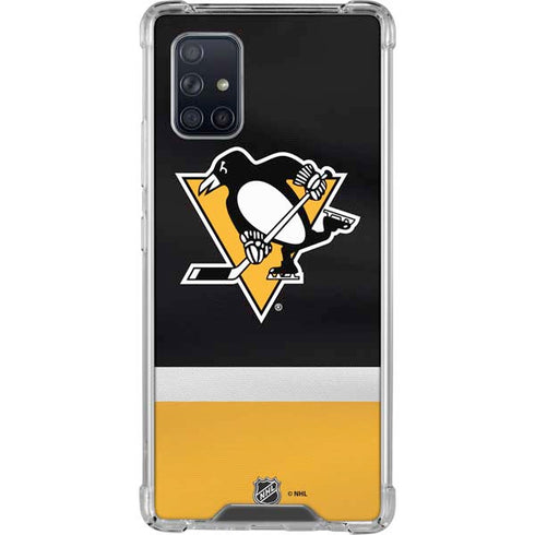 NHL Pittsburgh Penguins Jersey Galaxy A71 5G Clear Case