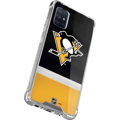 NHL Pittsburgh Penguins Jersey Galaxy A71 5G Clear Case