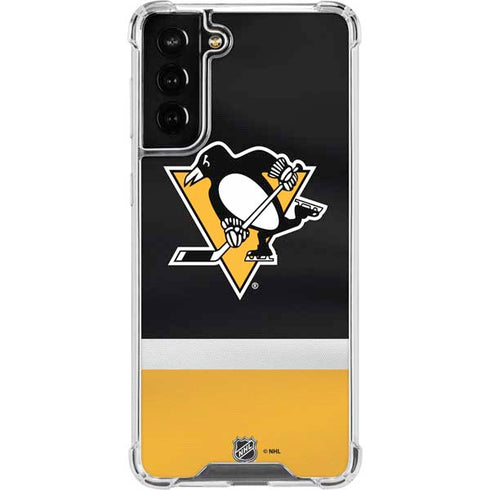 NHL Pittsburgh Penguins Jersey Galaxy S22 Plus Clear Case