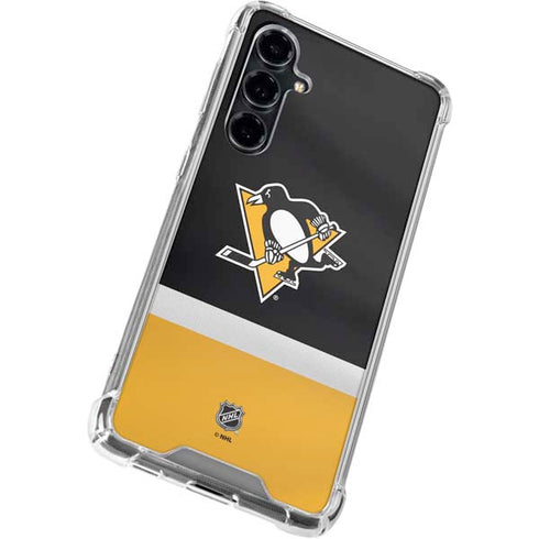 NHL Pittsburgh Penguins Jersey Galaxy S23 FE Clear Case