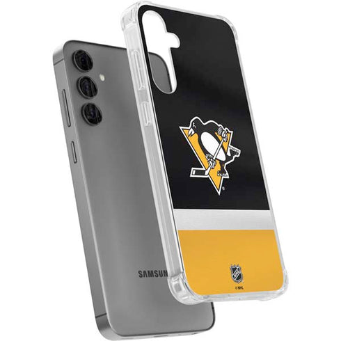 NHL Pittsburgh Penguins Jersey Galaxy S24 Plus Clear Case