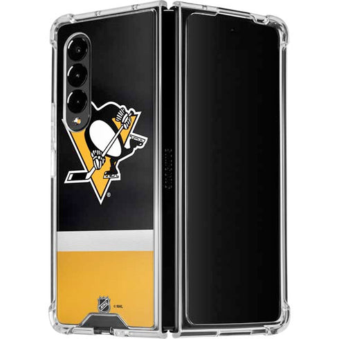 NHL Pittsburgh Penguins Jersey Galaxy Z Fold4 5G Clear Case