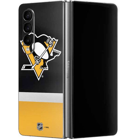 NHL Pittsburgh Penguins Jersey Galaxy Z Fold4 5G Skin