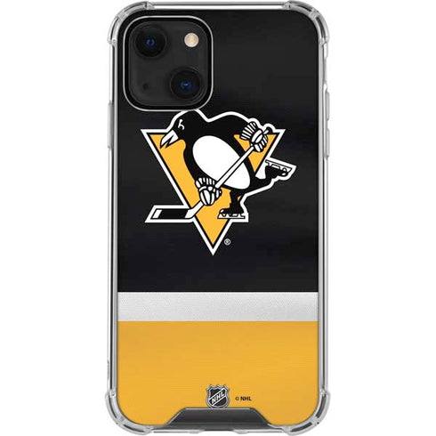 NHL Pittsburgh Penguins Jersey iPhone 14 Plus Clear Case