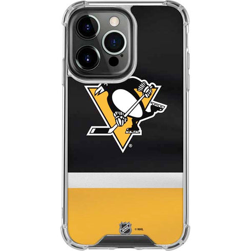 NHL Pittsburgh Penguins Jersey iPhone 14 Pro Clear Case