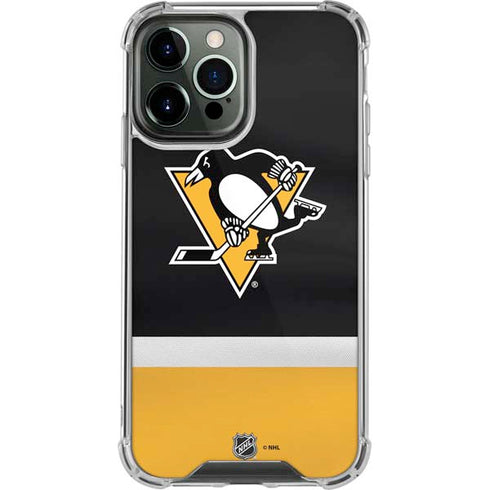 NHL Pittsburgh Penguins Jersey iPhone 14 Pro Max Clear Case